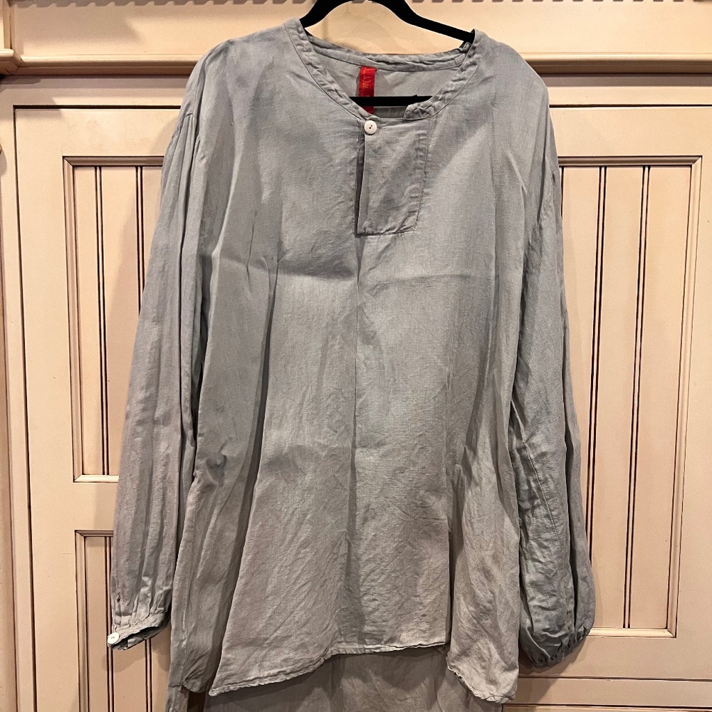 Ewa i Walla Linen High/Low Linen Tunic Lagenlook